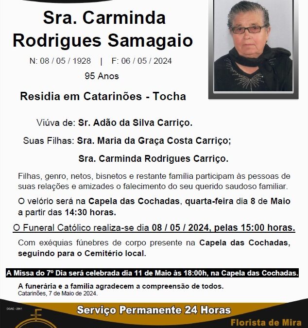 Sra. Carminda Rodrigues Samagaio