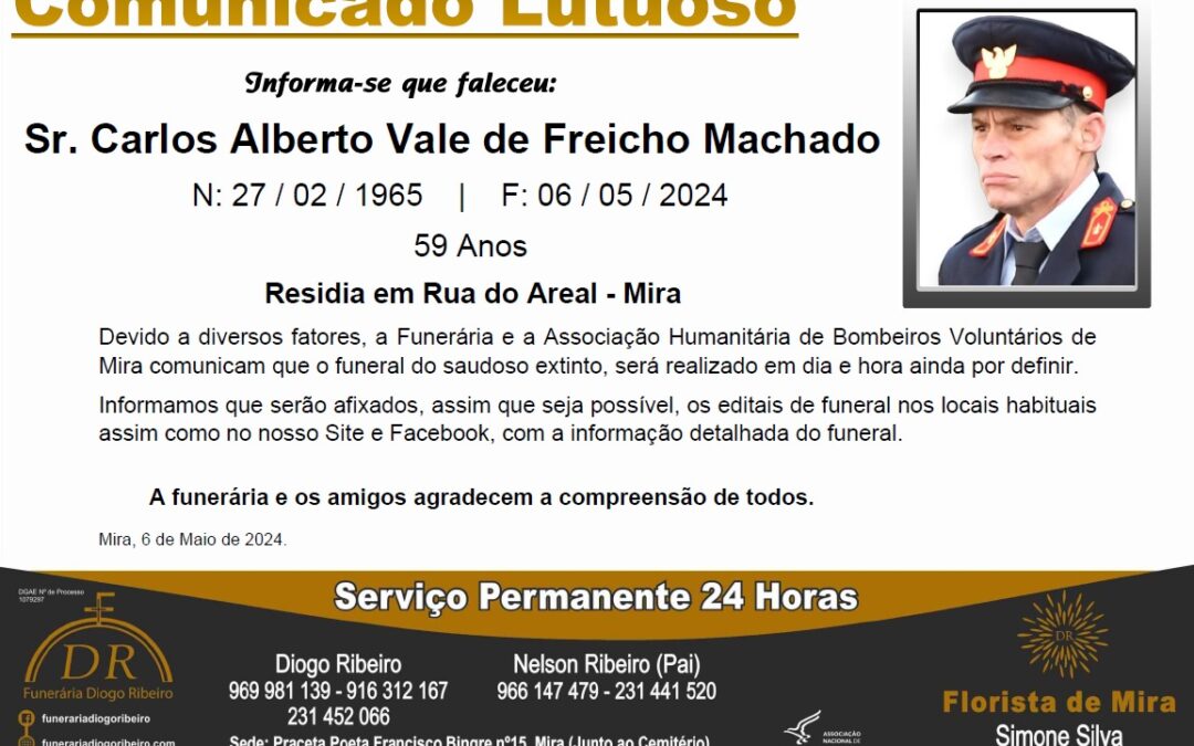 Sr. Carlos Alberto Vale de Freicho Machado