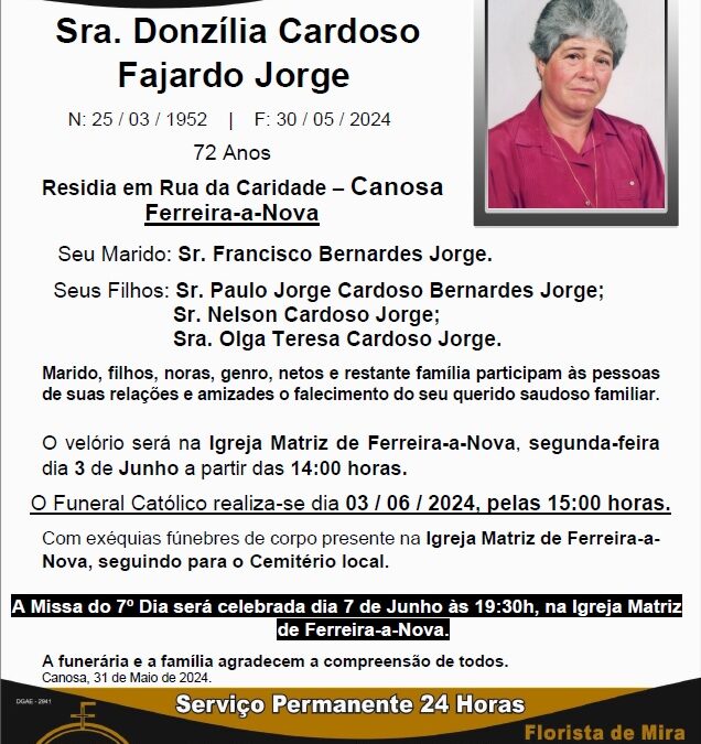 Sra. Donzília Cardoso Fajardo Jorge