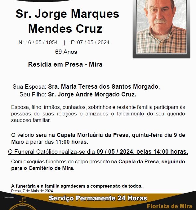 Sr. Jorge Marques Mendes Cruz