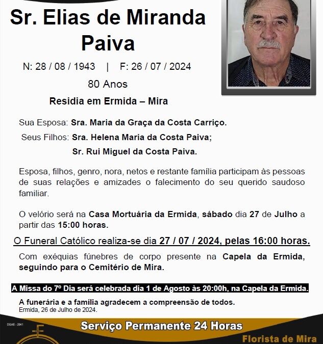 Sr. Elias de Miranda Paiva