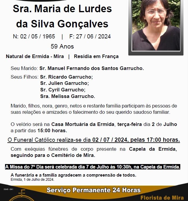 Sra. Maria de Lurdes da Silva Gonçalves