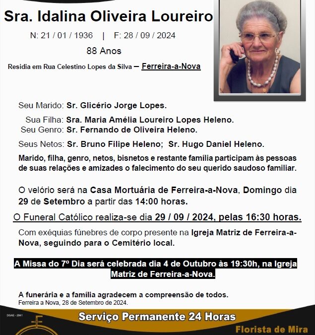 Sra. Idalina Oliveira Loureiro