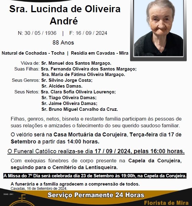 Sra. Lucinda de Oliveira André