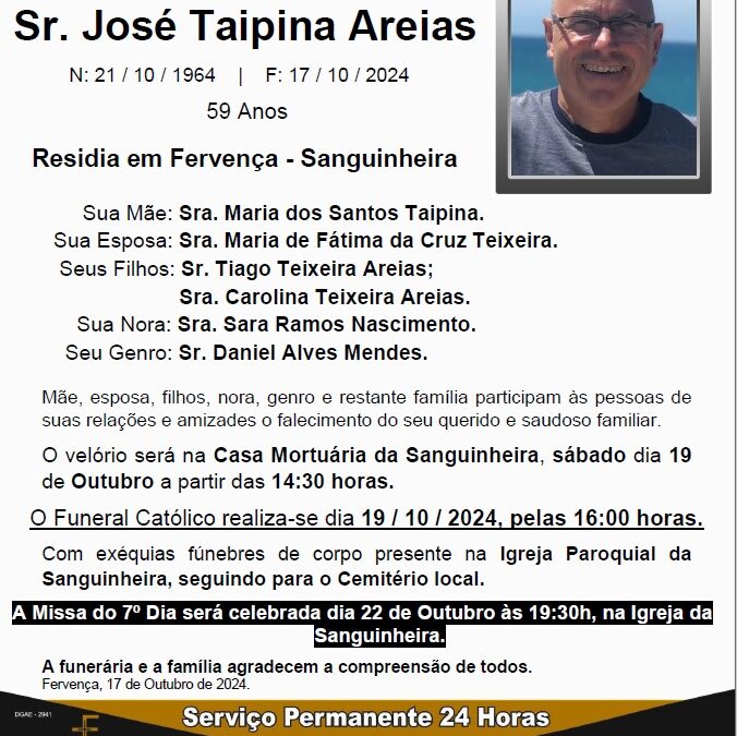 Sr. José Taipina Areias